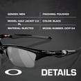 thumbnail image 2 of Oakley OO9154 Half Jacket 2.0 XL Irregular Shaped Non-Polarized Sunglasses for Men - Includes Official Eyewear Kit - Polished Black Frame with Black Iridium Lens, 2 of 7