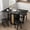 Black, variant on Conate Extendable Rattan Dining Table for 4-6 People, 4-in-1 Folding Wooden Dining Room Table with Storage Cabinet for Small Spaces, Home Office
