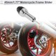 thumbnail image 2 of Protector de guardabarros de motocicleta Unique Bargains 10mm, aleación de aluminio, plástico, protección contra choques, 45mm, 155mm con 2 tornillos, tono plateado, 1 juego, 2 of 7