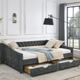 thumbnail image 2 of Daybed with Reinforced Frame and Drawers / Support 500lbs and Store Items, 2 of 6