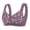 CBY82-Purple, variant on Posy Bras For Older Women Front Closure Button Down No Underwire Plus Size Push Up Bra Comfy Supportive Everyday Bras For Senior Pink 46