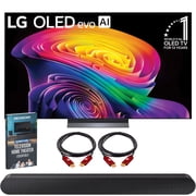 LG 55 inch OLED evo AI C6 4K Smart webOS TV (2026) OLED55C6PUA.AUSZ Bundle with Samsung HW-S50B 3.0ch All-in-One Soundbar, 2x HDMI Cable and Deco Gear Home Theater Beginner's Guide