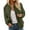 Army Green, variant on Arlun Women's Zip up Bomber Jackets Casual Long Sleeve Spring Zipper up Loose Fit Coats Lightweight Solid Color Simple Stylish Outerwear Windbreaker with Pockets Army Green XL