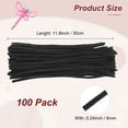 thumbnail image 3 of Uxcell 100-Pack Limpiapipas para Manualidades, 11.8" Varillas de Chenille para Arte/Festivales Ramo/Manualidades/Christmas/Proyectos DIY [Negro], 3 of 7