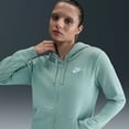 thumbnail image 4 of NIKE Club Fleece FZ Hoody - Womens (Black/White,S), 4 of 4