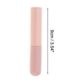 thumbnail image 2 of Unique Bargains 1 Pc Durable Lip Brush with Lid for Business Travel Pink Silicone Aluminum Tube ABS, 2 of 5