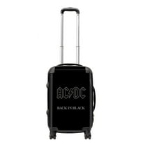 Rocksax Unisex AC/DC Official Tour Series Luggage/Suitcase By Rocksax - Back In Black - Carry On 52L