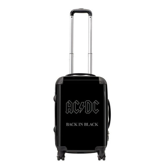 Rocksax Unisex AC/DC Official Tour Series Luggage/Suitcase By Rocksax - Back In Black - Carry On 52L