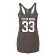 thumbnail image 2 of Wild Bobby, Polk High Bundy 33 Married with Children Fan, Pop Culture, Women Tri-Blend Racerback Tank Top, Brown, Small, 2 of 4
