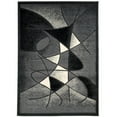 thumbnail image 2 of Handcraft Rugs-Modern Contemporary Living Room Rugs-Abstract Carpet with Round/Oval Swirls Pattern-Shed free Black/White/Gray/Ivory 2x 3 feet Doormat, 2 of 5