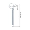 thumbnail image 2 of Unique Bargains 4.5' Cage Door Hook, 2Pcs Stainless Steel Finger Ring Elastic Spring Wire Latch Hook, Silver, 2 of 6