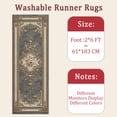 thumbnail image 6 of Hallway Runner Rug 2'x6' Washable Area Rugs Non Slip Laundry Rug Runner Floor Carpet Runners for Hallways Entryway Laundry Room Kitchen, 6 of 11