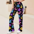thumbnail image 2 of Top-kevin Balloon Animals Pattern Yoga Pants Women Wide Leg Pants Casual High Waisted Straight Lace Up Lounge Sweatpants, 2 of 14