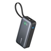 Anker Nano 10,000mAh Power Bank, 30W Fast Charging, Built-In USB-C Cable