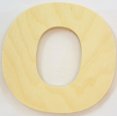 thumbnail image 1 of Package of 1, 8 Inch X 3/4" Thickness Baltic Birch Wood Letter O in The Arial Font, Thick, Upper Case for Art & Craft Project, Made in USA, 1 of 4