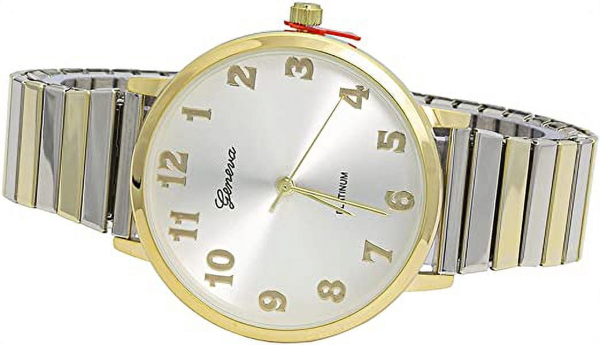 Blekon Collections Women's Analog 38mm Case Metal Glossy Stretch Band Watch