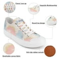 thumbnail image 3 of JENN ARDOR Women’s Canvas Low Top Sneaker Lace-up Classic Casual Shoes Platform Fashion Flats for Walking Running Hiking, Tie-dye Blue, Size 7.5, 3 of 8