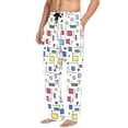 thumbnail image 2 of FORMRS Mens Pajama Pants with Pockets Sleepwear Lounge Bottoms Sizes S-2XL, Colorful Cartoon Graphic, 2 of 7