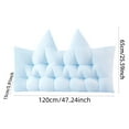 thumbnail image 2 of Size Headboard Pillow with Removable Cover Large Backrest Cushion for Bed Reading Daybed Dorm Bunk Beds Soft Bolster Pillow Back Support Wall Pillow Headboard, 2 of 5