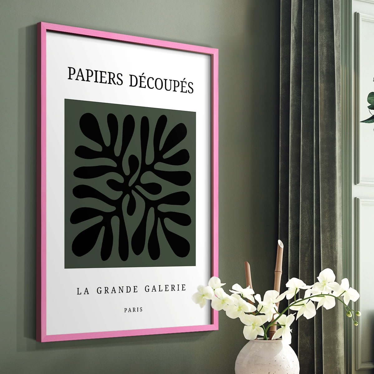 Matisse CCCXCIV in Pink Solid Wood 16 x 20 Framed Print