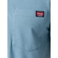 thumbnail image 7 of Wrangler Workwear Men's Short Sleeve Performance Henley Pocket Shirt, size S-5XL, 7 of 7