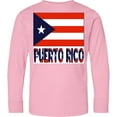 thumbnail image 3 of Inktastic Puerto Rico Flag & Name Long Sleeve Youth T-Shirt, 3 of 5