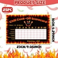 thumbnail image 2 of SURJDE 25 Pcs Chili Cook Off Scorecard, Score Sheets, Score Pads, Voting Cards for Chili Cook Off Competition, Chili Cook Off Supplies, 2 of 7