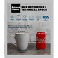 thumbnail image 6 of Amuse- Professional Barista "Cozy Collection" Mug for Coffee or Tea- Set of 6 (Large- 16 oz.), 6 of 6