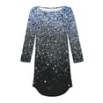 thumbnail image 3 of Birdeem Womens Fashion 3/4 Sleeve Round Neck Loose Tops Blouse, 3 of 9