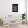 thumbnail image 2 of Ferns Sprouting Woodland Mushroom Plants Botanical & Floral Graphic Art Black Framed Art Print Wall Art, 2 of 7