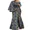 CL3, variant on African Dresses For Plus Size Women 4XL One Sleeve Clothing WY8237