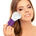 thumbnail image 2 of 4-in-1 Waterproof Facial and Body Cleansing Brushing System- Purple, 2 of 4