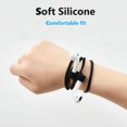 thumbnail image 3 of 3 correas magnéticas antipérdida para auriculares, correa de cordón para auriculares deportivos con 1 hebilla para auriculares y 1 par de auriculares, cordón antipérdida de silicona suave para, 3 of 6