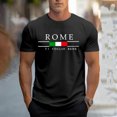 thumbnail image 2 of XIAOCHA Mens Rome Graphic Tee Short Sleeve Crew Neck Top Soft Casual Travel Shirt, 2 of 5