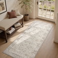 thumbnail image 3 of SIXHOME 3-Piece Kitchen Rugs and Runner Set Washable Vintage Kitchen Mat Non-Slip Low-Profile Rugs for Kitchen Sink Laundry Bedside 20"x32"+20"x48"+20"x59" Beige, 3 of 8