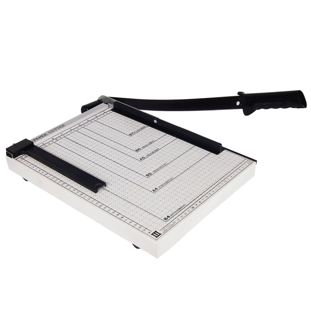 paper slicer with rotating page measurer paper slicer with rotating page measurer