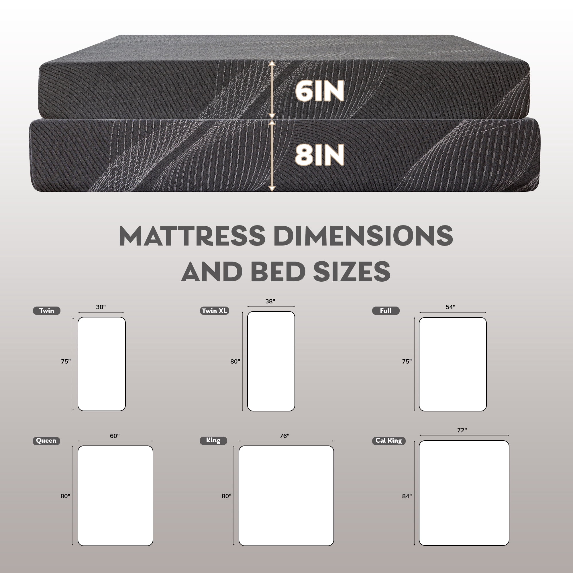 TechForma 6" Full Gel Memory Foam Mattress in a Box, Bed in a Box, Medium Firm Cooling Gel Infused for Pressure Relief & Back Pain, CertiPUR-US Certified