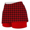 thumbnail image 5 of Stamzod Women's Golf Skirts High Waisted Athletic Skirt with Shorts Underneath Casual Yoga Skorts Red B L, 5 of 5