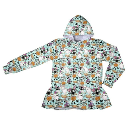 

LYXSSBYX Baby Girl Clothes Halloween Girl s Fall Clothes Oversized Sweatshirt Pullover Hoodie Child Long Sleeve Shirt Cute Cartoon Print Dress Out