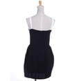 thumbnail image 3 of S/M Fit Black with White Piping Sweetheart Neckline Knife Pleats Dress, 3 of 4