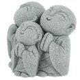 thumbnail image 1 of Grey Sandstone Monk Statue for Fish Tank Decoration Set of 1 Perfect for Aquarium and Home Desk, 1 of 5