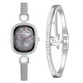 thumbnail image 1 of Reloj de pulsera de cuarzo analógico de acero inoxidable dorado cristalino para mujer a la moda Wmkox8yii gfajkfgbkjabf2098, 1 of 1