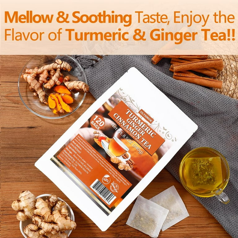 NATURE チェビン CHAEBIN ペンミ 国別 15ヵ国 セット トレカ 120 Premium Turmeric, Ginger, Cinnamon Blend Tea Bags, 100