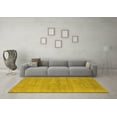 thumbnail image 3 of Ahgly Company Machine Washable Indoor Rectangle Oriental Yellow Industrial Area Rugs, 6' x 9', 3 of 4