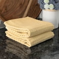 thumbnail image 5 of RITZ Royale Collection 100% Combed Terry Cotton, Oversized Kitchen Towel Set, 2-Pack, Solid, Straw, 5 of 6