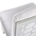 thumbnail image 2 of Home Gear Set of 2 Silver Frame Hexagonal Back Dining Chair, 2 of 5