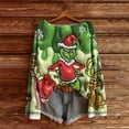 thumbnail image 2 of Women Christmas Tops Dressy Xmas Tree Graphic Long Sleeve Tops Green Medium, 2 of 3