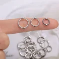 thumbnail image 2 of Marco redondo antiguo para fabricación de joyas, 10/100 piezas, cuentas envueltas, anillos de conexión, Espaciadores, tapa de cuentas de agujero pasan, 2 of 5