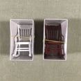 thumbnail image 4 of 1 minisilla de madera para casa, mueble en miniatura, reposabrazos, mecedora, accesorios para casa., 4 of 7