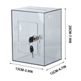 Lockable Clear Piggy Bank, Large Acrylic Savings Box with Key ...